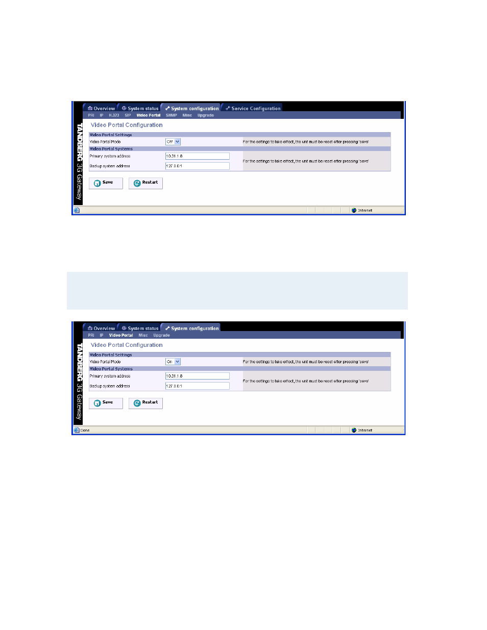 6 video portal configuration | TANDBERG Hub User Manual | Page 42 / 62