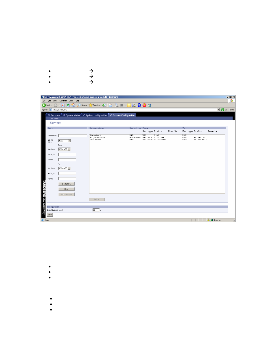 10 services configuration | TANDBERG Hub User Manual | Page 50 / 62