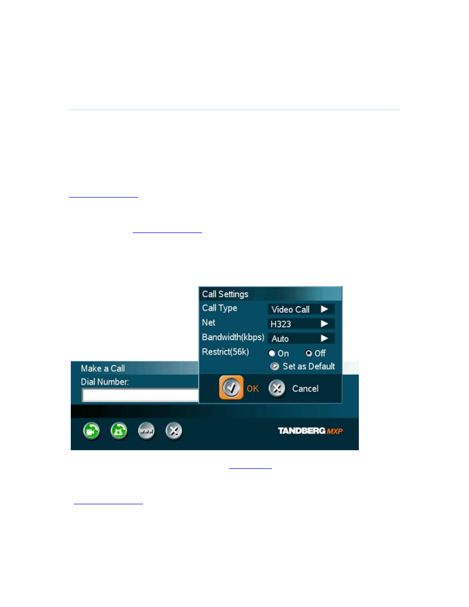 Call settings, 3 call settings | TANDBERG 550MXP User Manual | Page 43 / 251