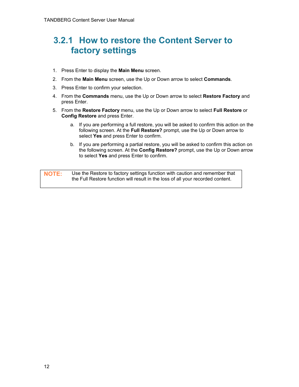 TANDBERG D1389801 User Manual | Page 22 / 113
