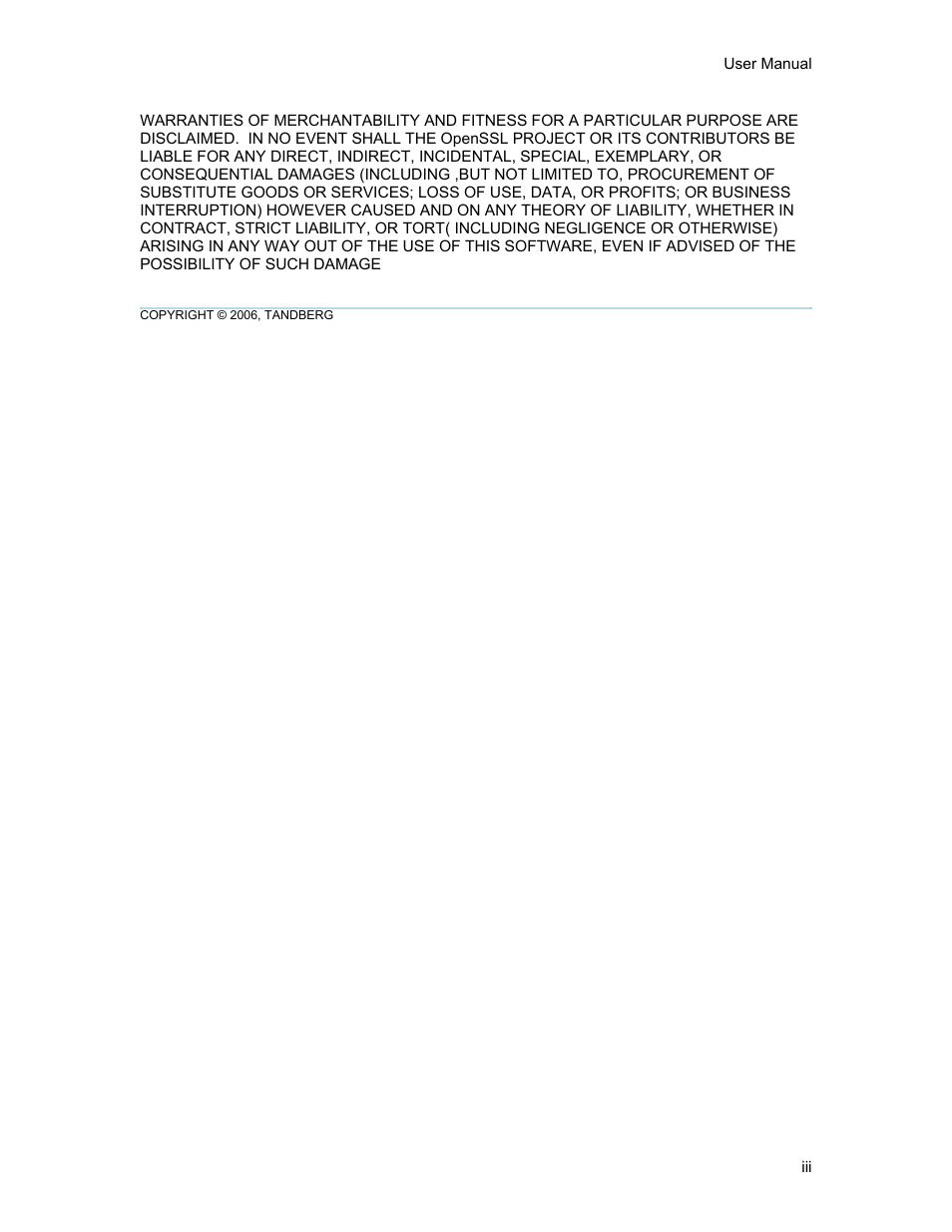 TANDBERG D1389801 User Manual | Page 3 / 113