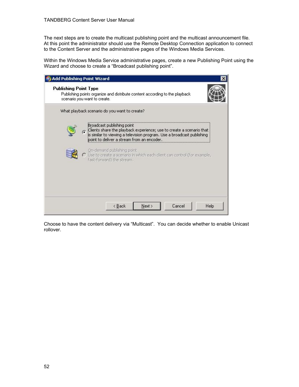 TANDBERG D1389801 User Manual | Page 62 / 113