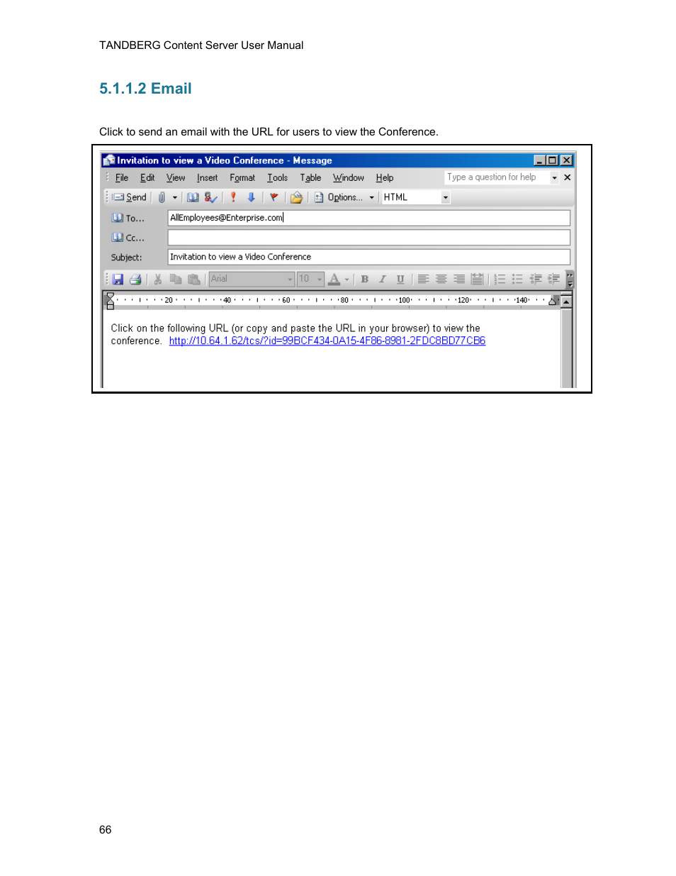 2 email | TANDBERG D1389801 User Manual | Page 76 / 113