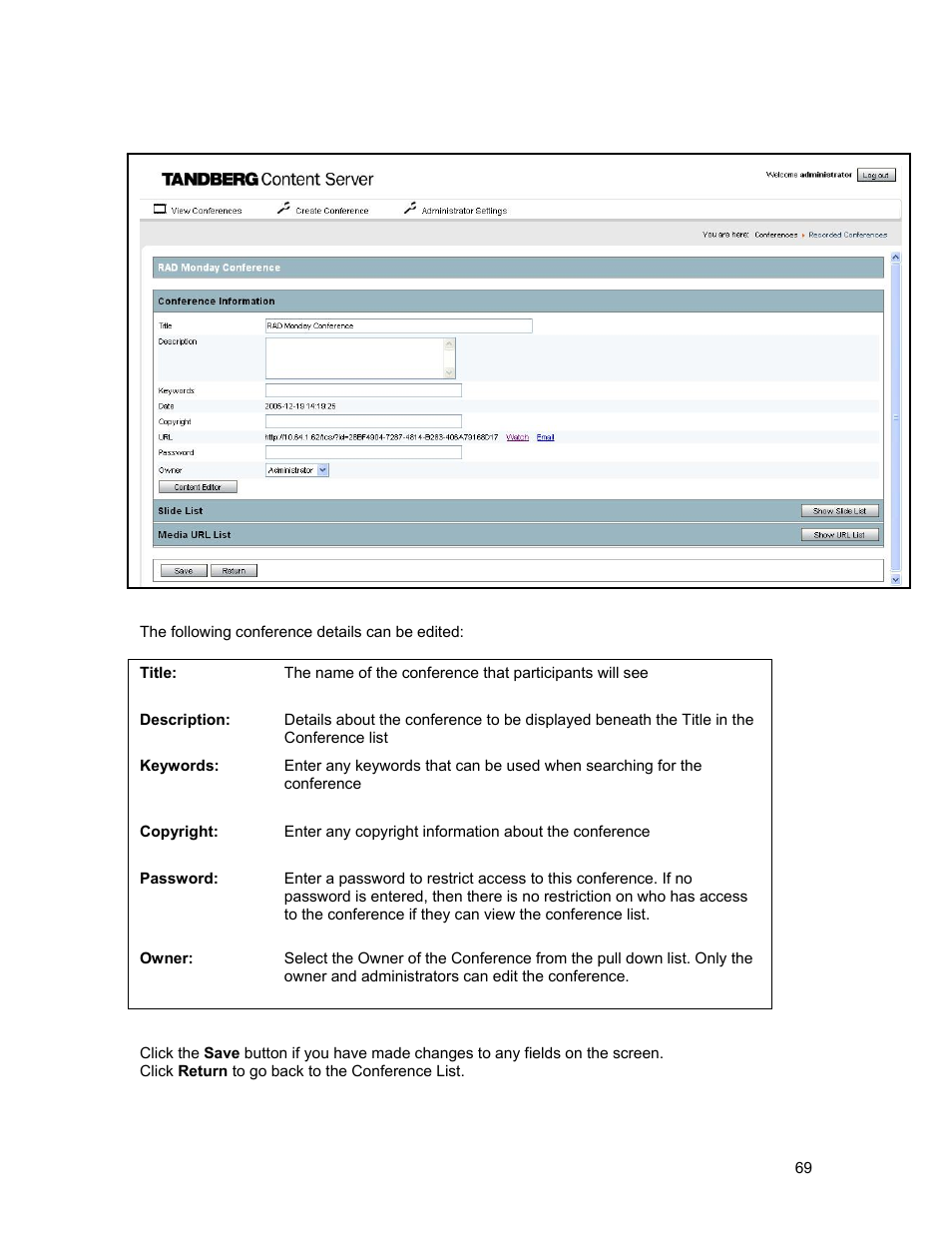 TANDBERG D1389801 User Manual | Page 79 / 113