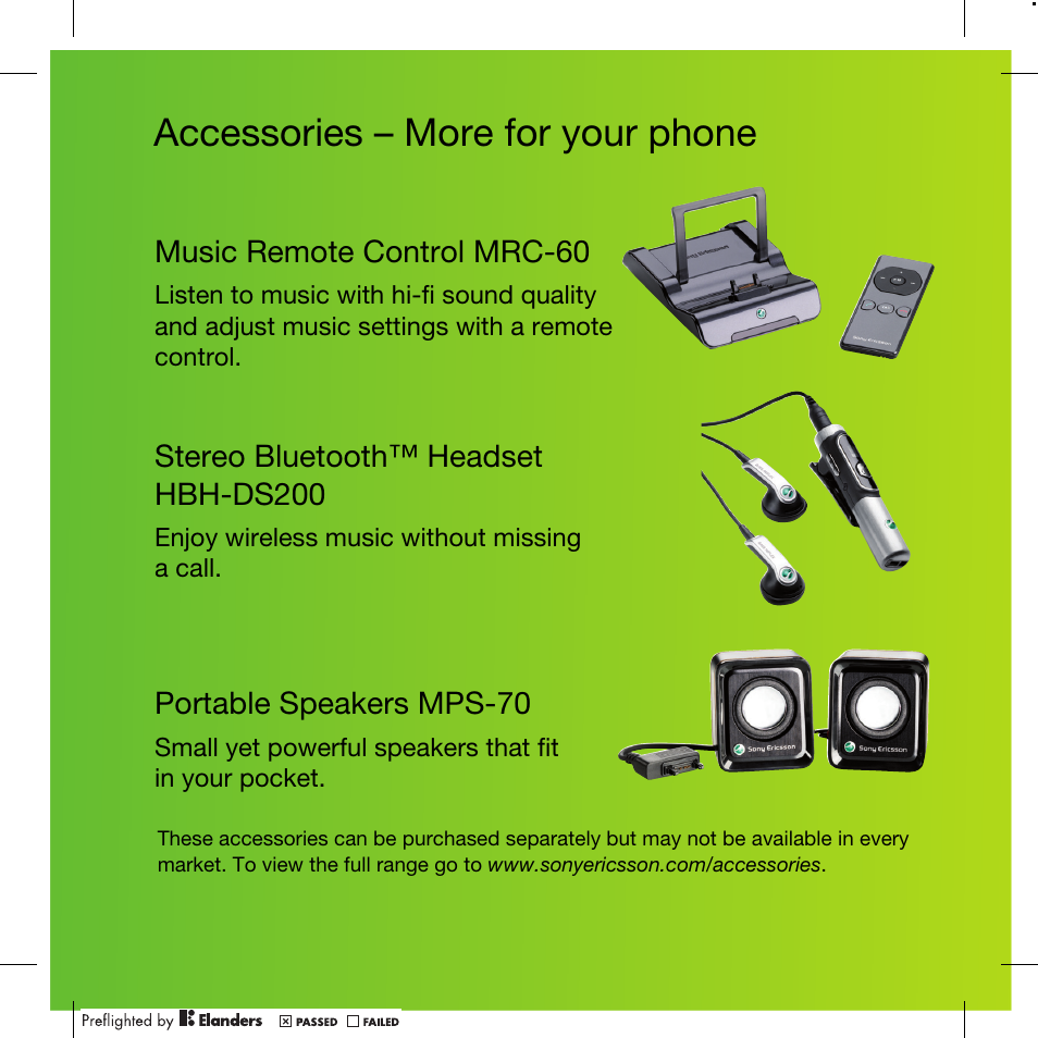 Accessories – more for your phone | TANDBERG K630I User Manual | Page 2 / 56