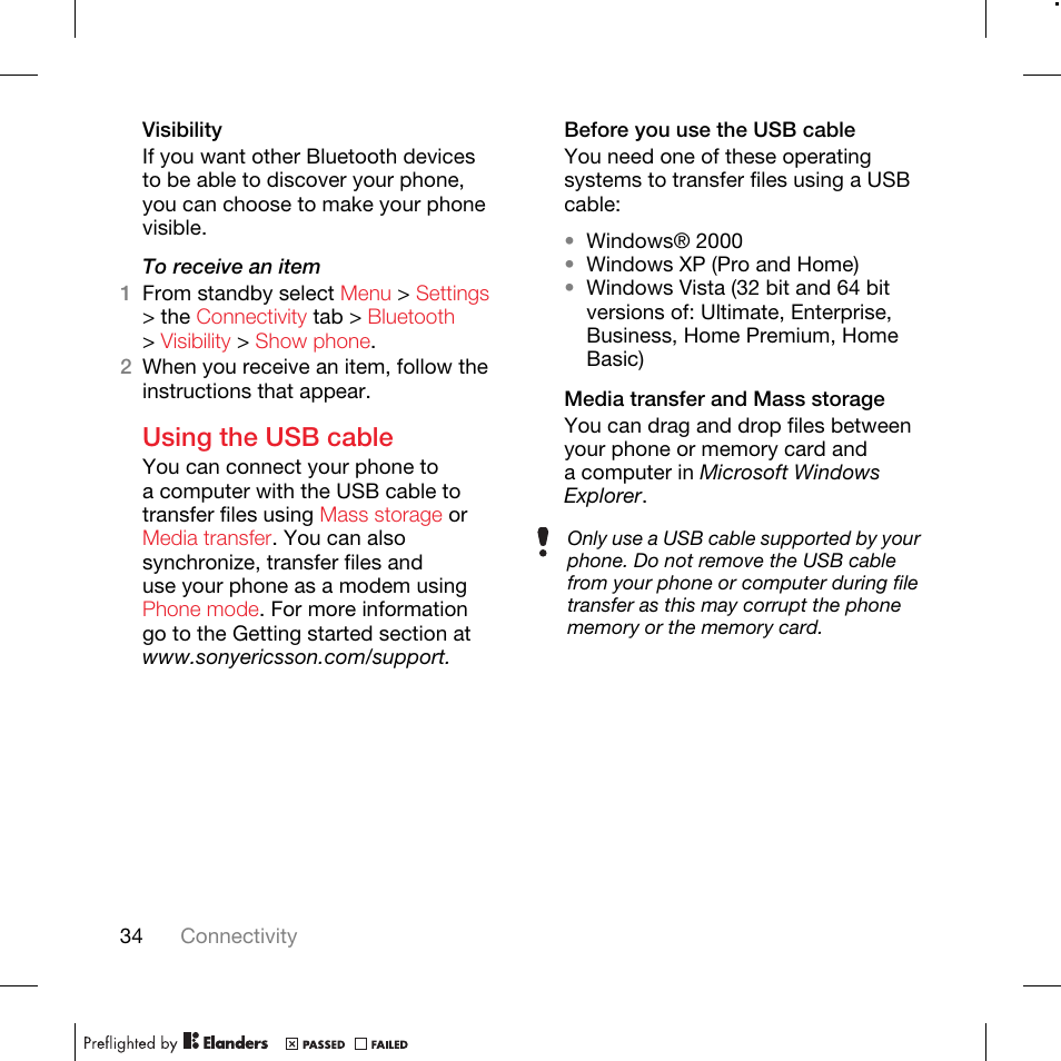 Using the usb cable | TANDBERG K630I User Manual | Page 36 / 56