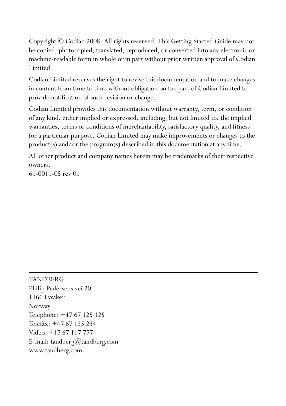 TANDBERG Codian HD MCU 4500 Series User Manual | Page 3 / 19