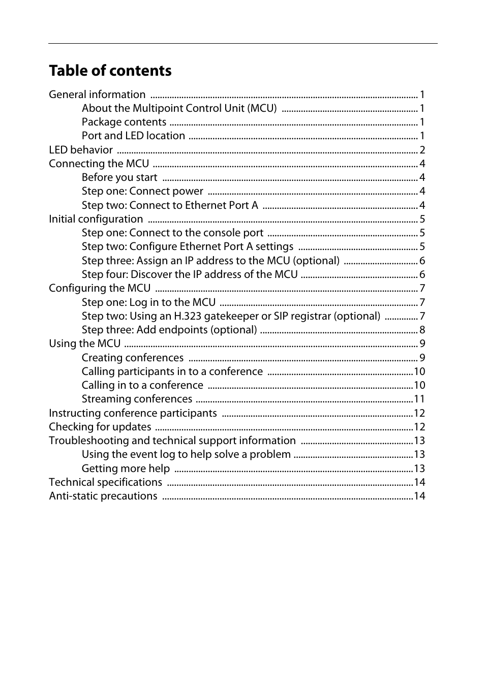TANDBERG Codian HD MCU 4500 Series User Manual | Page 4 / 19