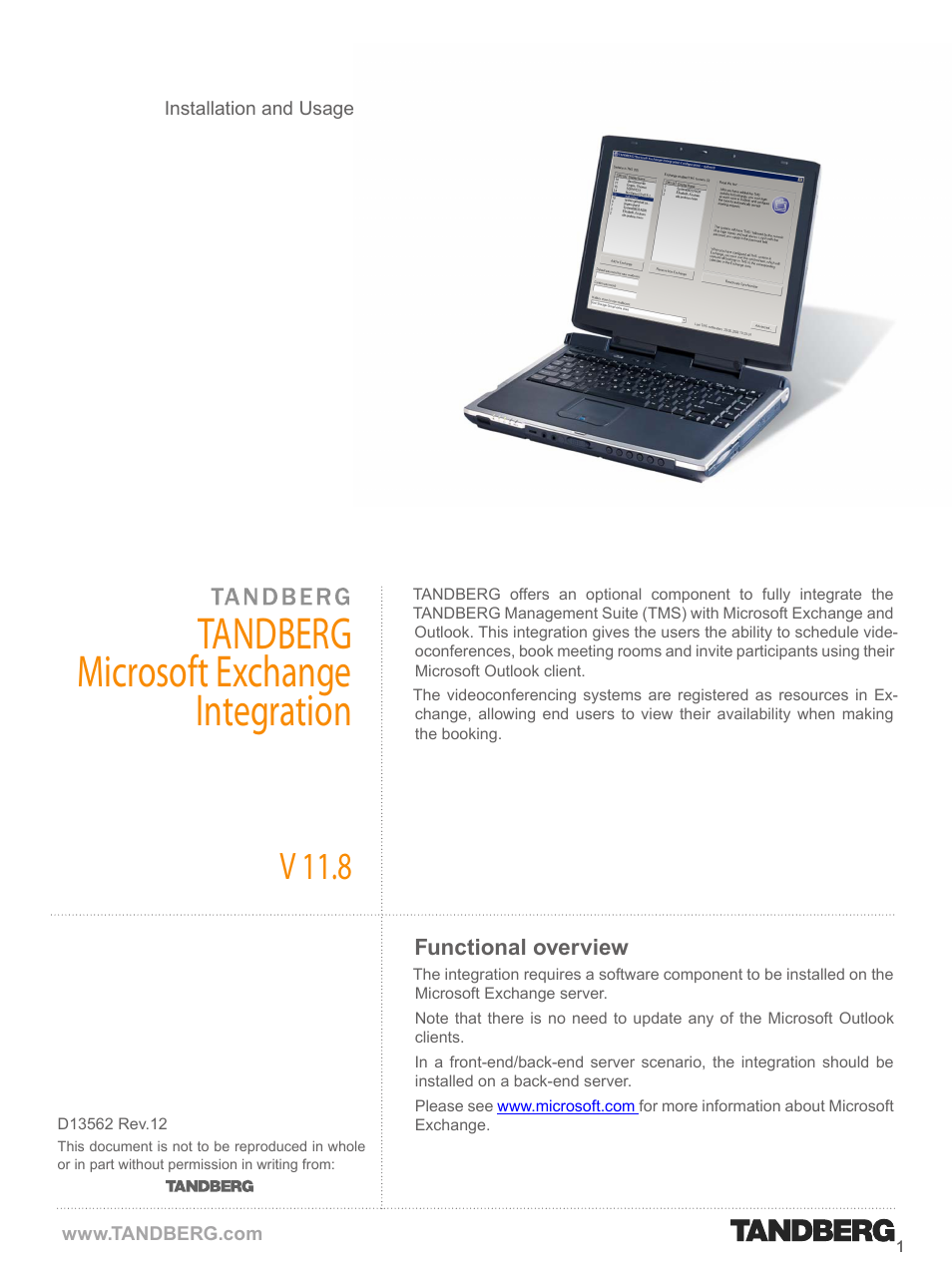 TANDBERG V 11.8 User Manual | 39 pages