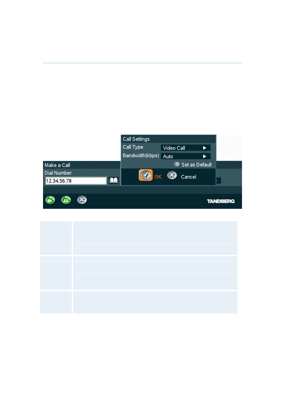 3 call settings | TANDBERG 150 User Manual | Page 21 / 40