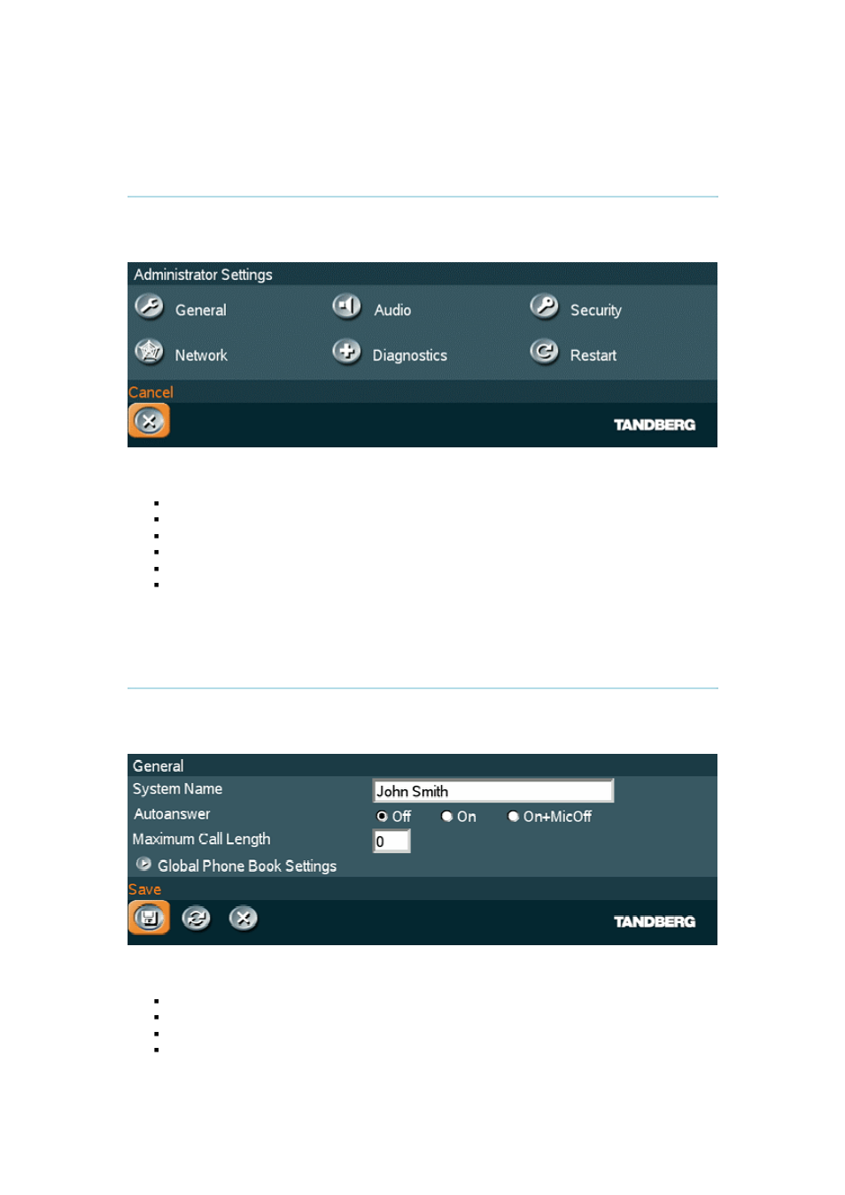 3 administrator settings, 1 general settings | TANDBERG 150 User Manual | Page 27 / 40