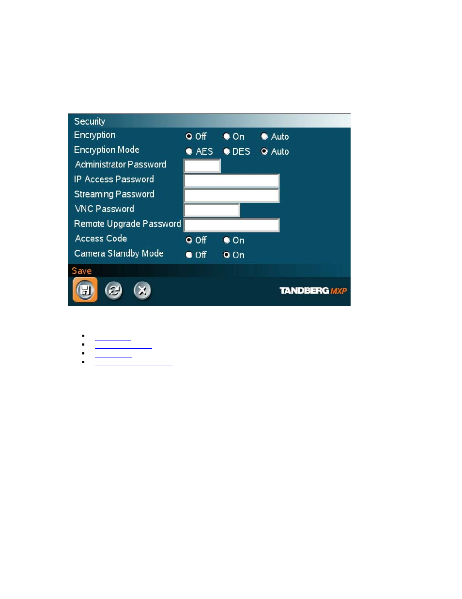7 security | TANDBERG 880 MXP User Manual | Page 201 / 317