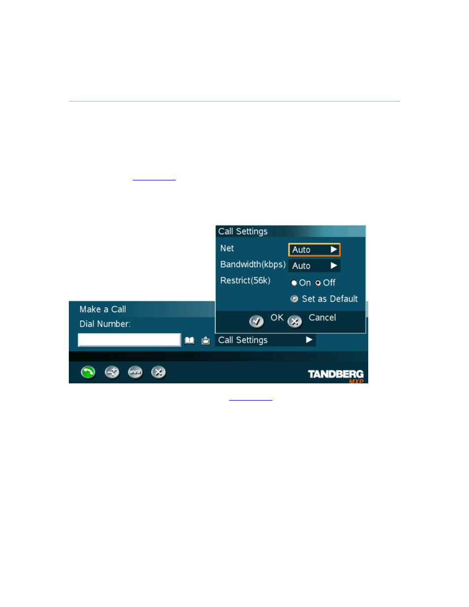 3 call settings, Call settings | TANDBERG 880 MXP User Manual | Page 55 / 317