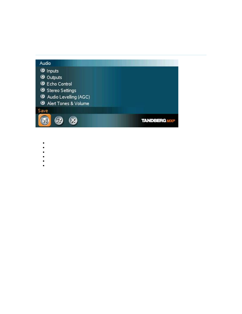 Audio, 5 audio | TANDBERG 7000 MXP User Manual | Page 154 / 268