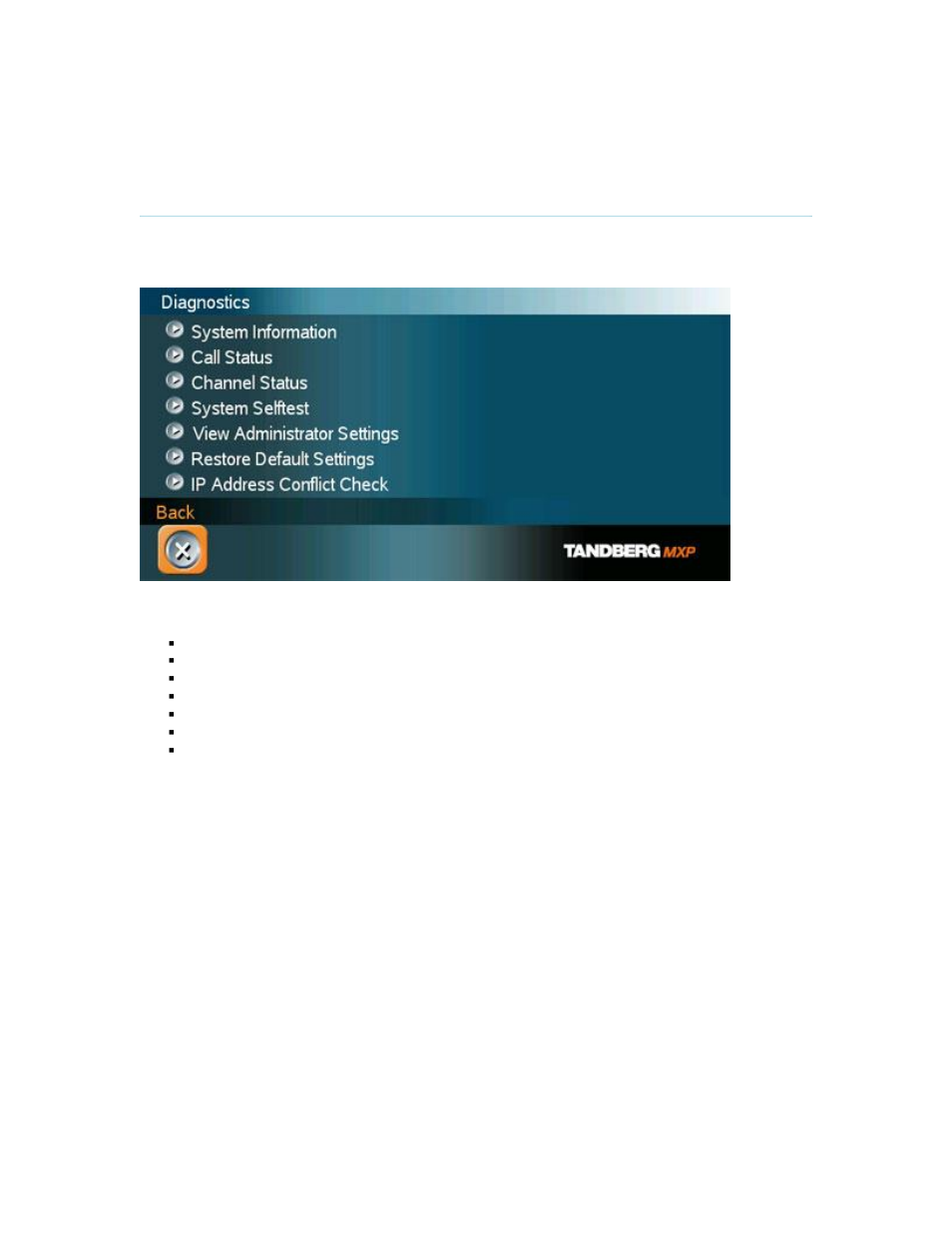 Diagnostics, 9 diagnostics | TANDBERG 7000 MXP User Manual | Page 198 / 268