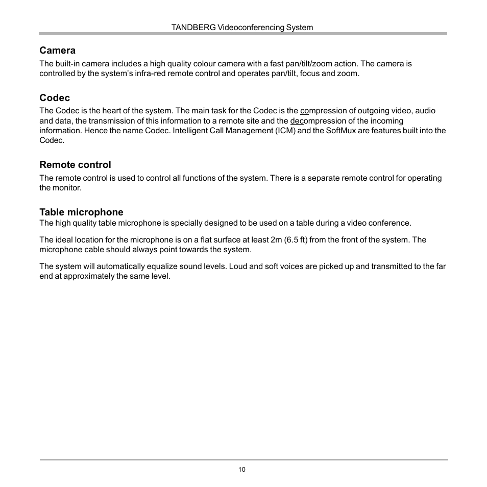 TANDBERG 990 User Manual | Page 10 / 111