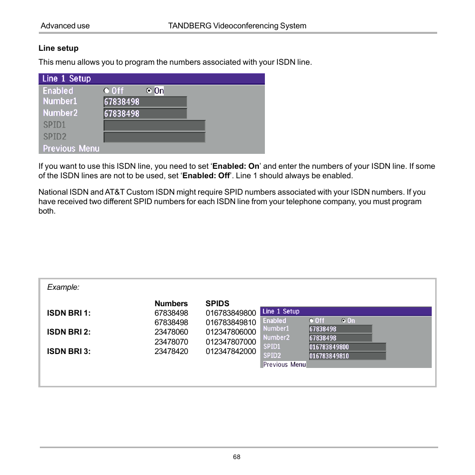 TANDBERG 990 User Manual | Page 68 / 111
