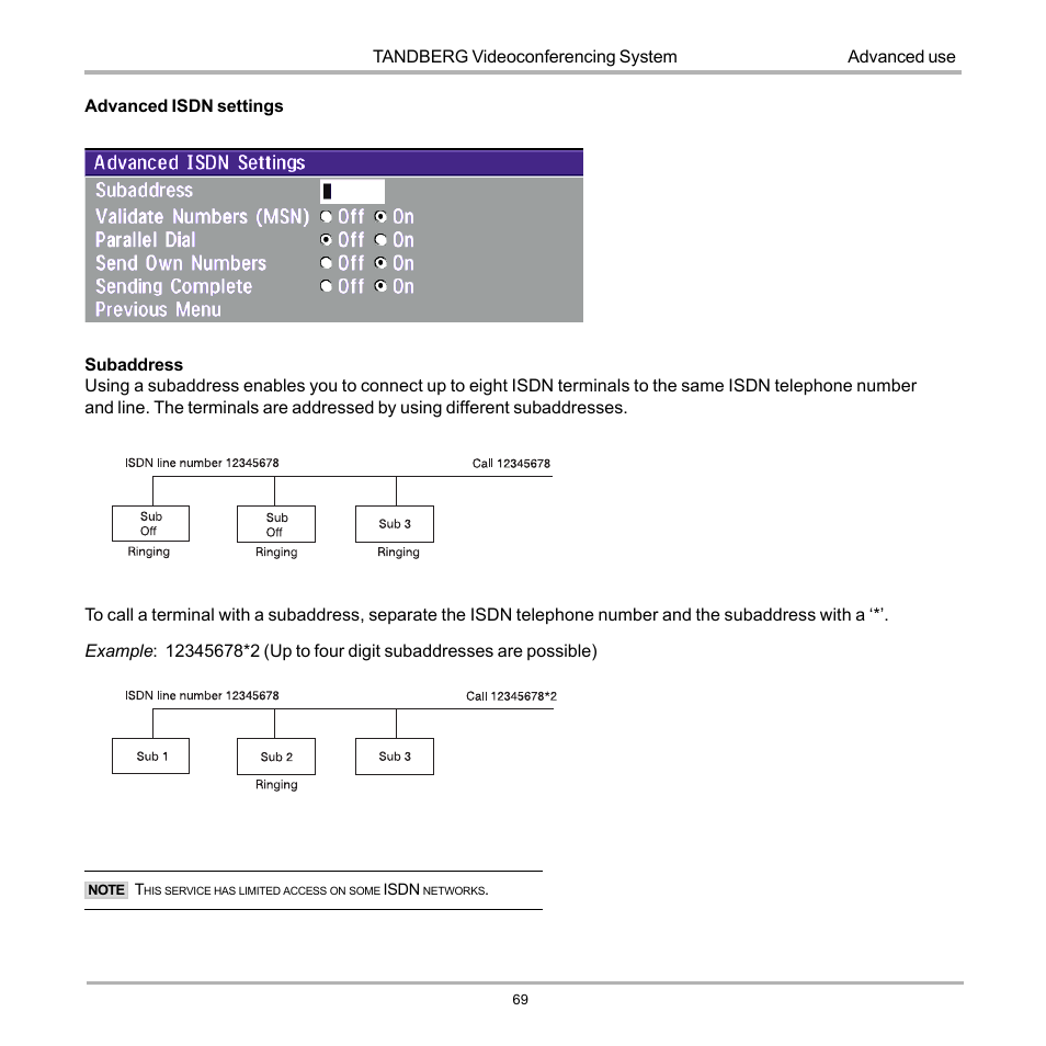 TANDBERG 990 User Manual | Page 69 / 111