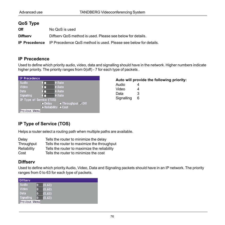 TANDBERG 990 User Manual | Page 76 / 111