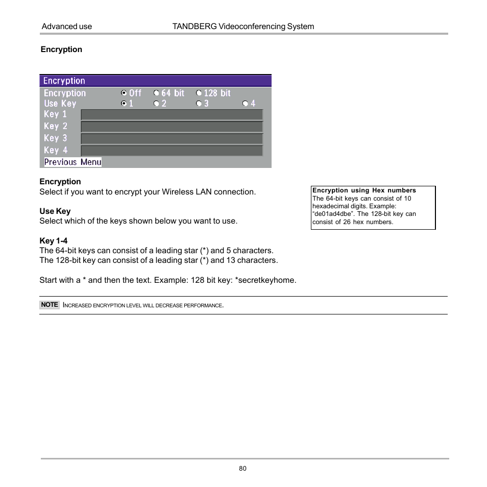 TANDBERG 990 User Manual | Page 80 / 111