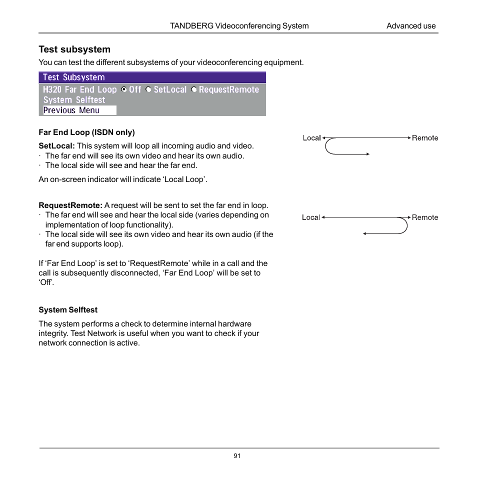 TANDBERG 990 User Manual | Page 91 / 111