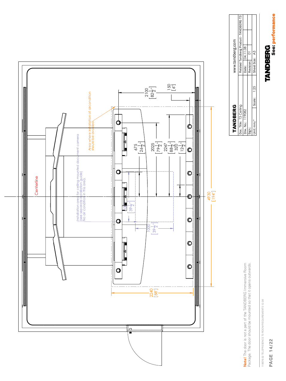 TANDBERG Telepresence T3 119076.02 User Manual | Page 14 / 22