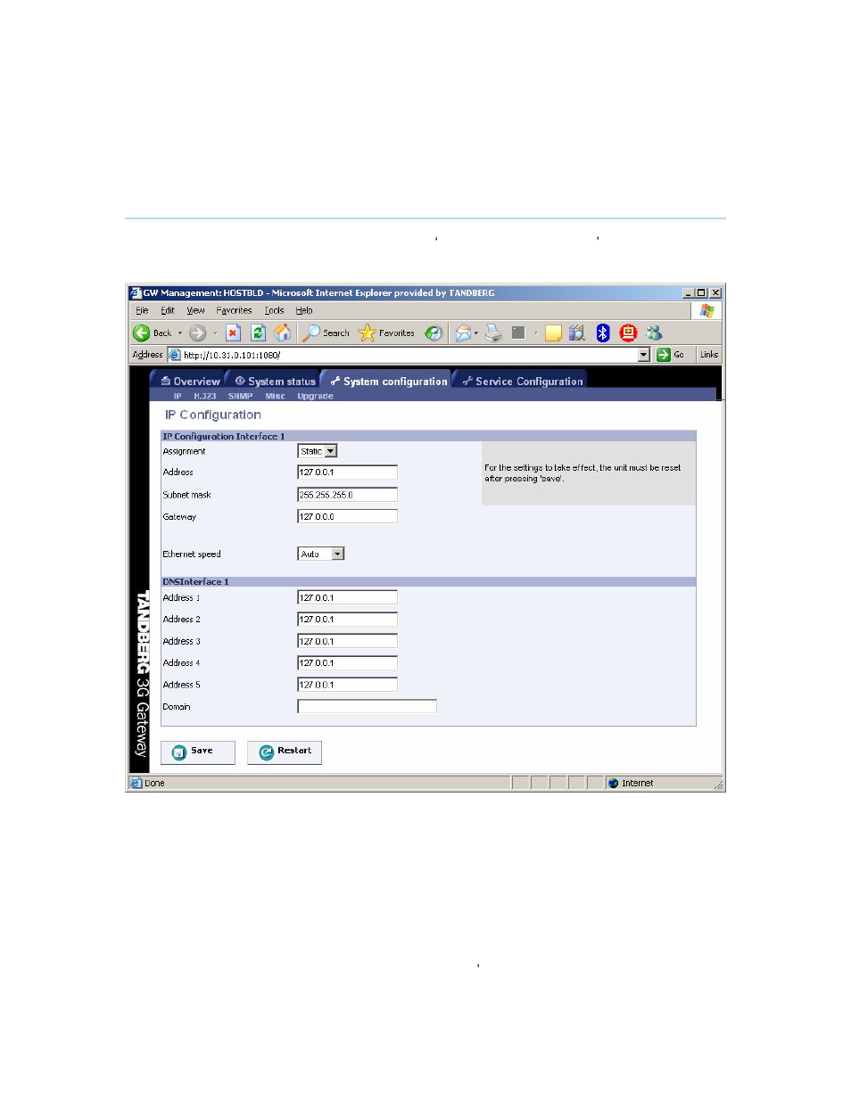 Ip configuration, 2 ip configuration | TANDBERG D13841.01 User Manual | Page 37 / 54