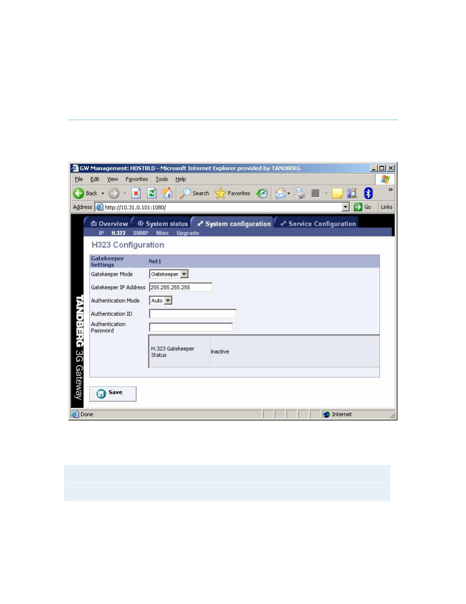 H.323 configuration, 3 h.323 configuration | TANDBERG D13841.01 User Manual | Page 39 / 54