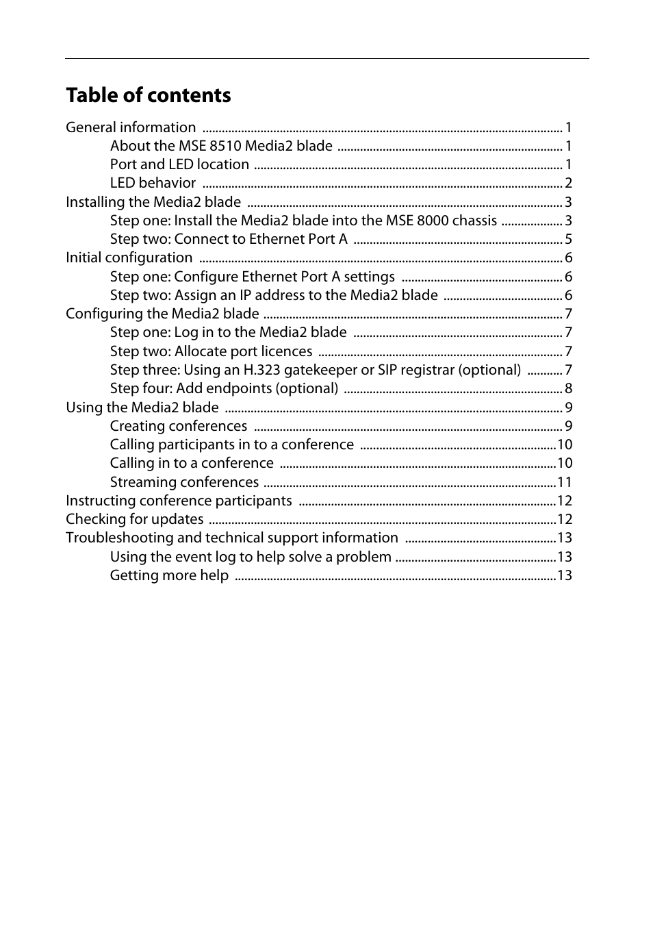 TANDBERG Media2 Blade MSE 8510 User Manual | Page 4 / 18