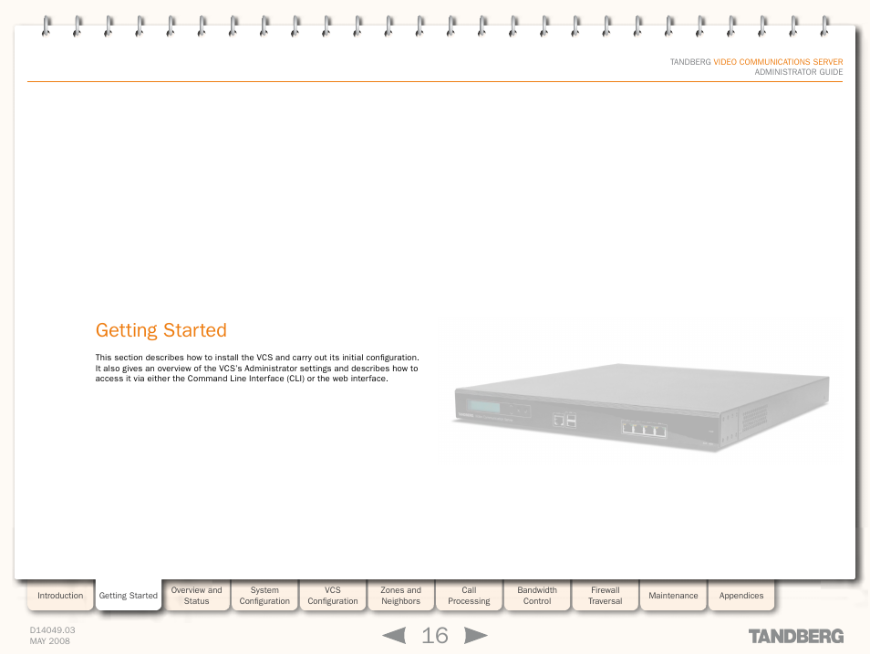 Getting started, This version | TANDBERG Security Camera User Manual | Page 16 / 247