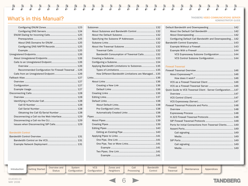 What’s in this manual | TANDBERG Security Camera User Manual | Page 6 / 247