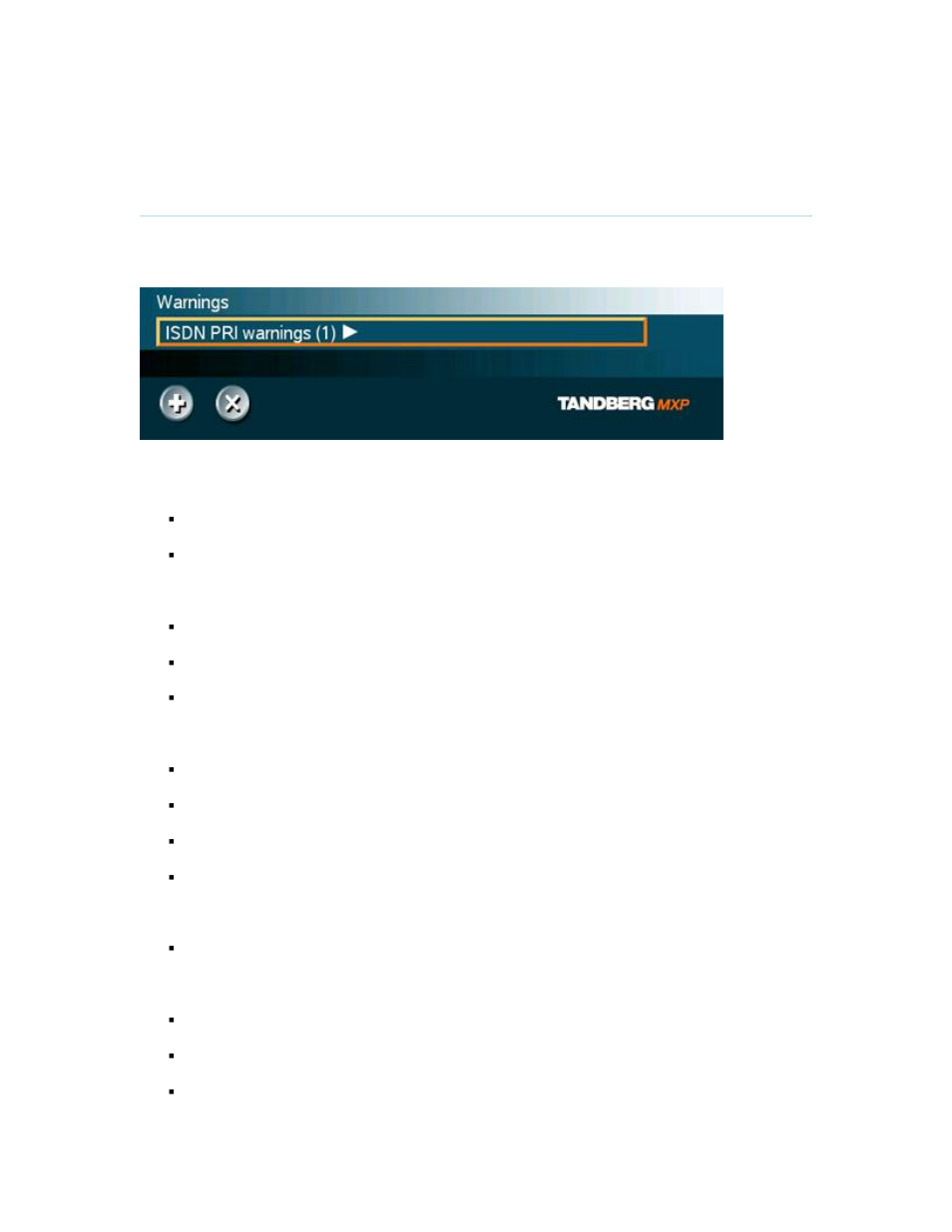 7 warnings | TANDBERG T2000 MXP User Manual | Page 106 / 261