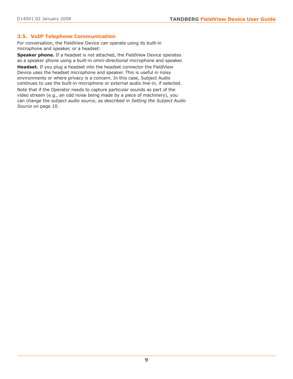 Voip telephone communication | TANDBERG D14041.02 User Manual | Page 13 / 33