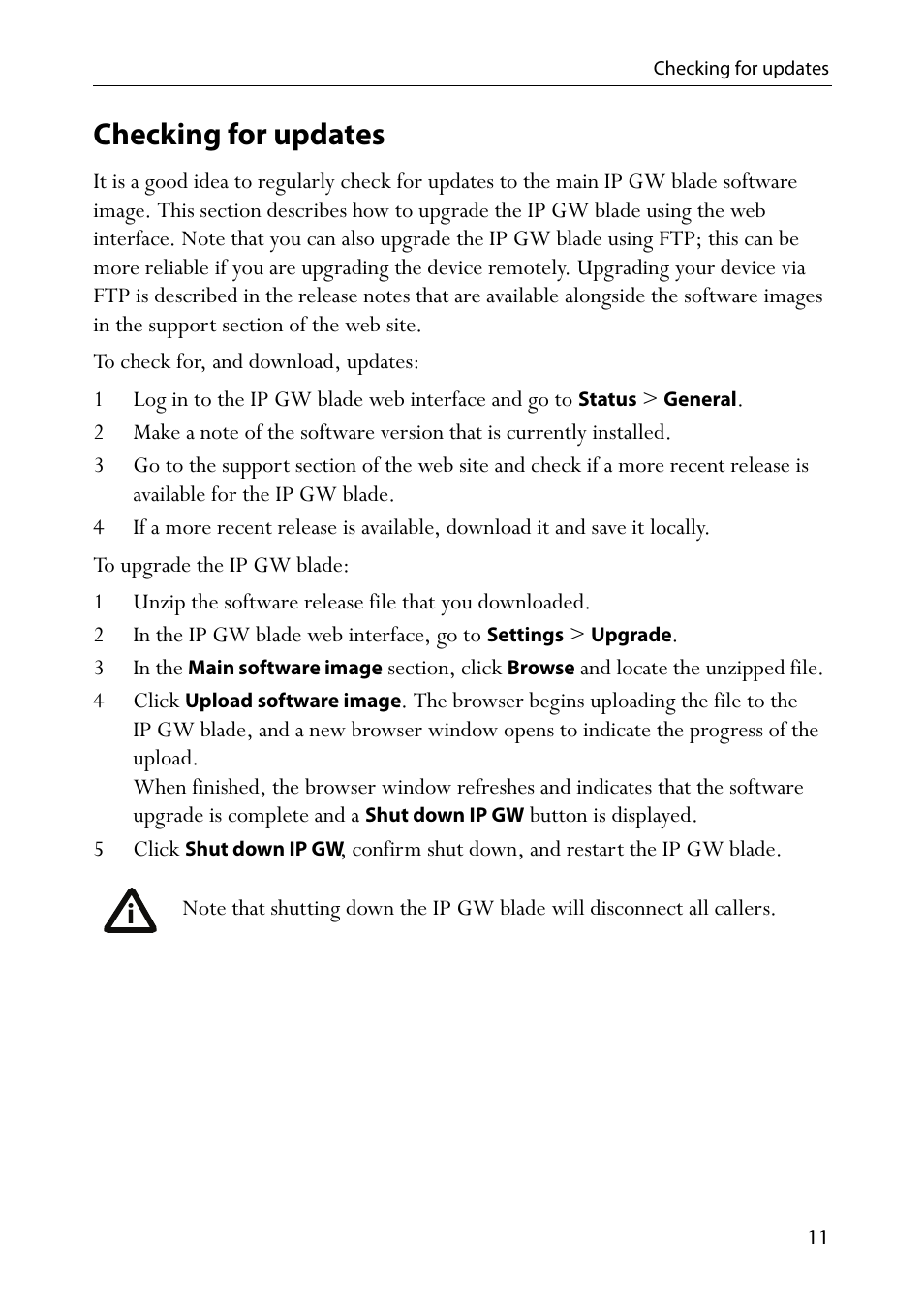 Checking for updates | TANDBERG MSE 8350 User Manual | Page 15 / 17