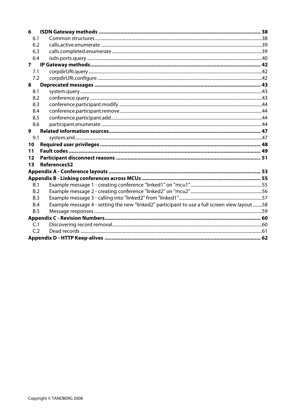 TANDBERG 3.0 User Manual | Page 4 / 66