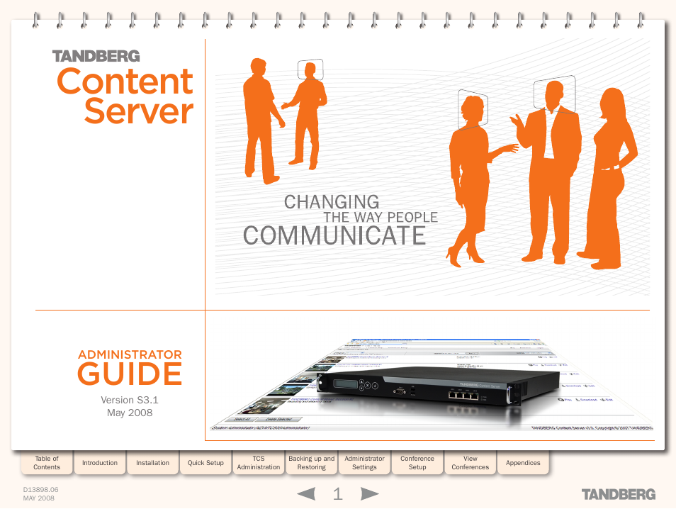 TANDBERG S3.1 User Manual | 131 pages