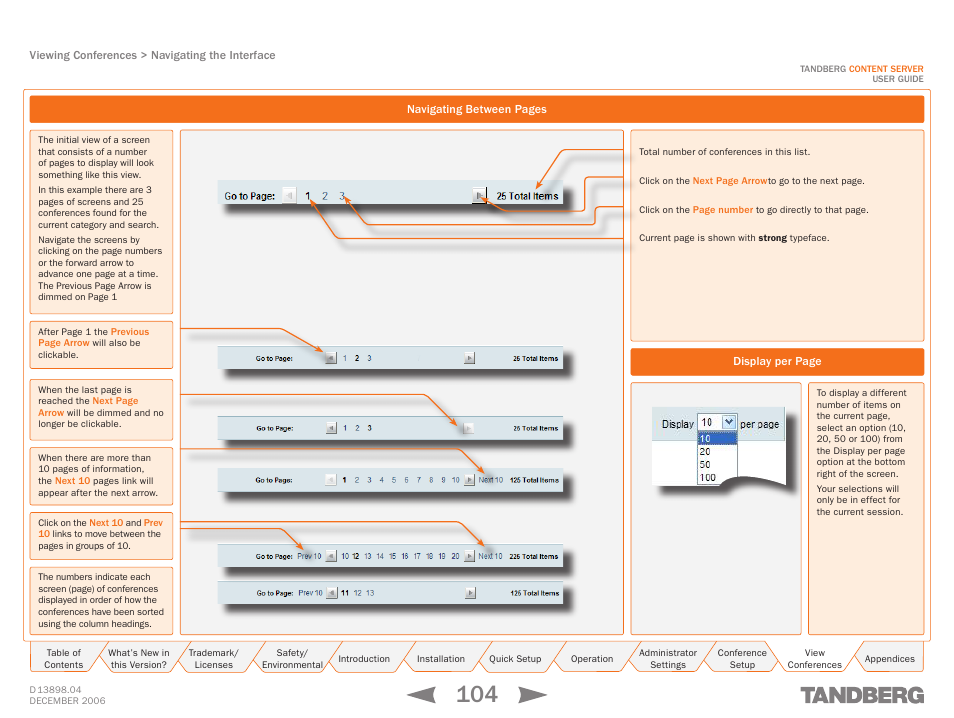 TANDBERG CONTENT SERVER D13898.04 User Manual | Page 104 / 143