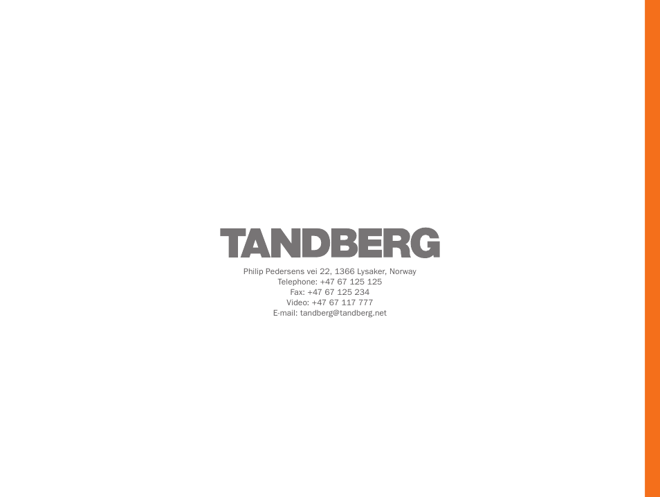 TANDBERG CONTENT SERVER D13898.04 User Manual | Page 143 / 143