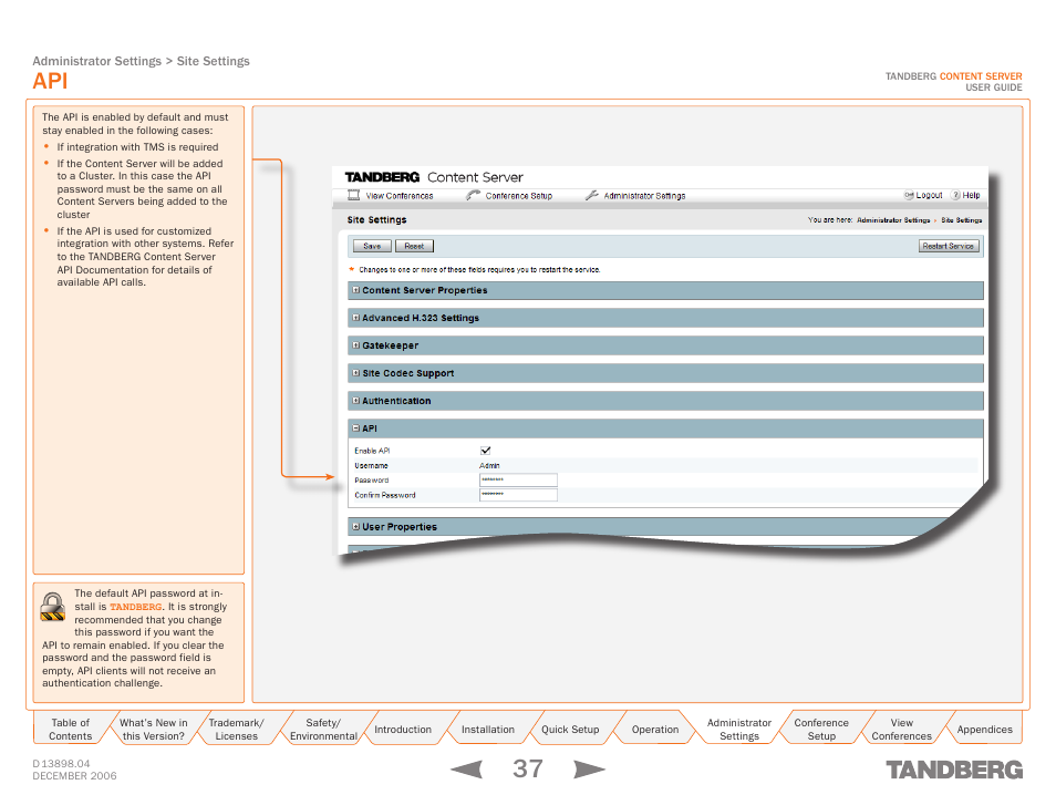 TANDBERG CONTENT SERVER D13898.04 User Manual | Page 37 / 143