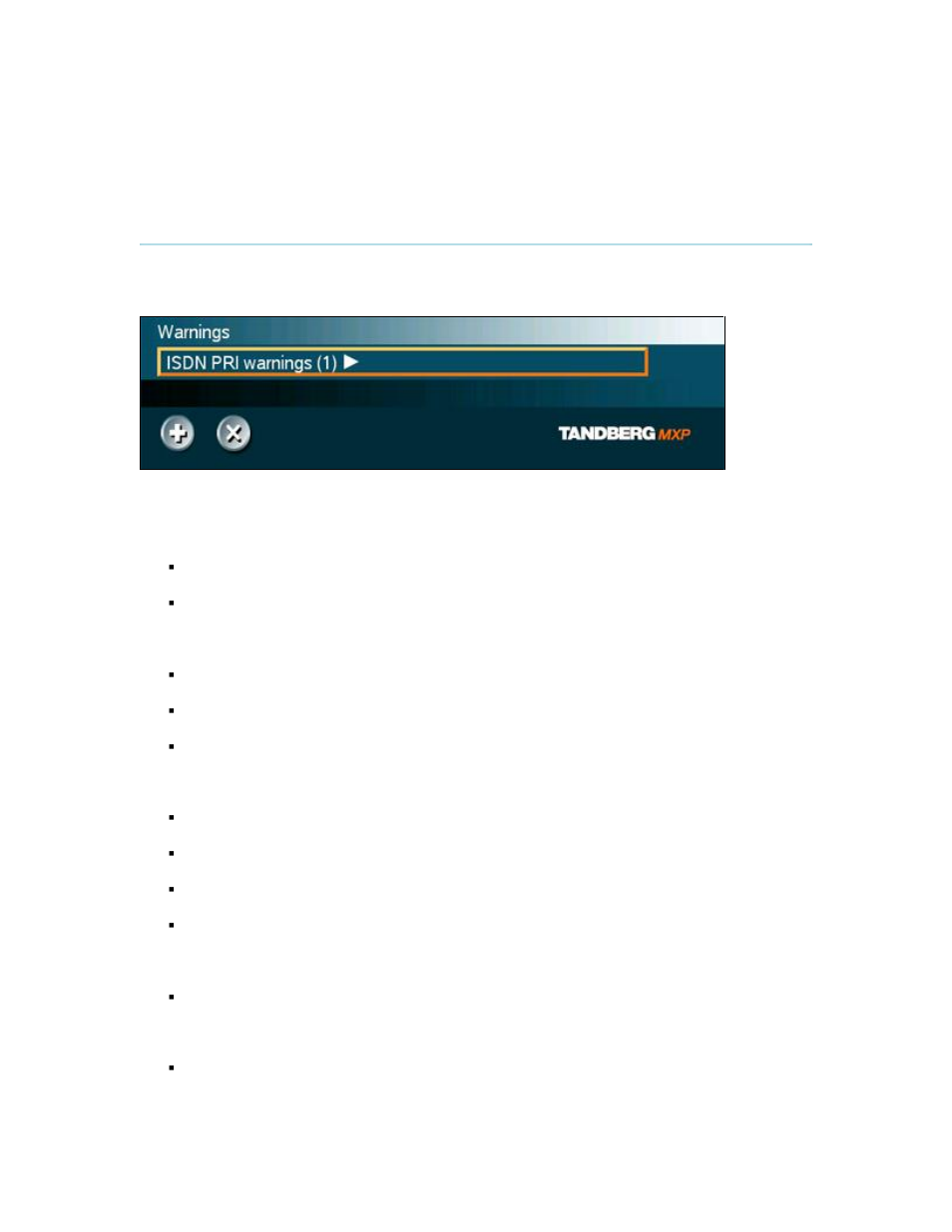 Warnings, Warning. se, 7 warnings | TANDBERG Utility User Manual | Page 58 / 188