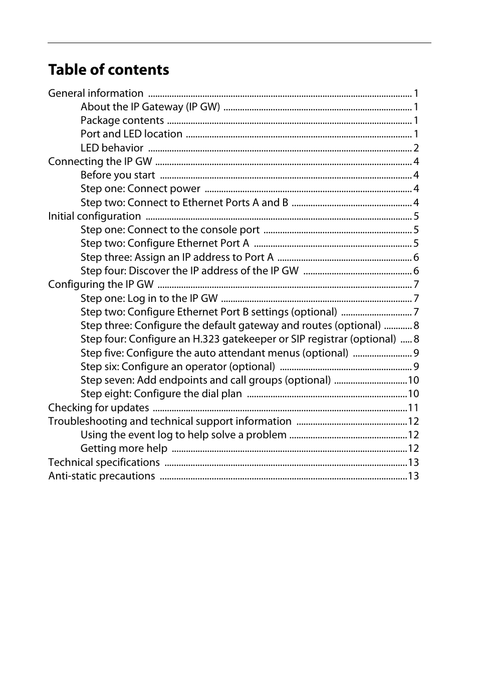 TANDBERG IP GW 3500 User Manual | Page 4 / 18