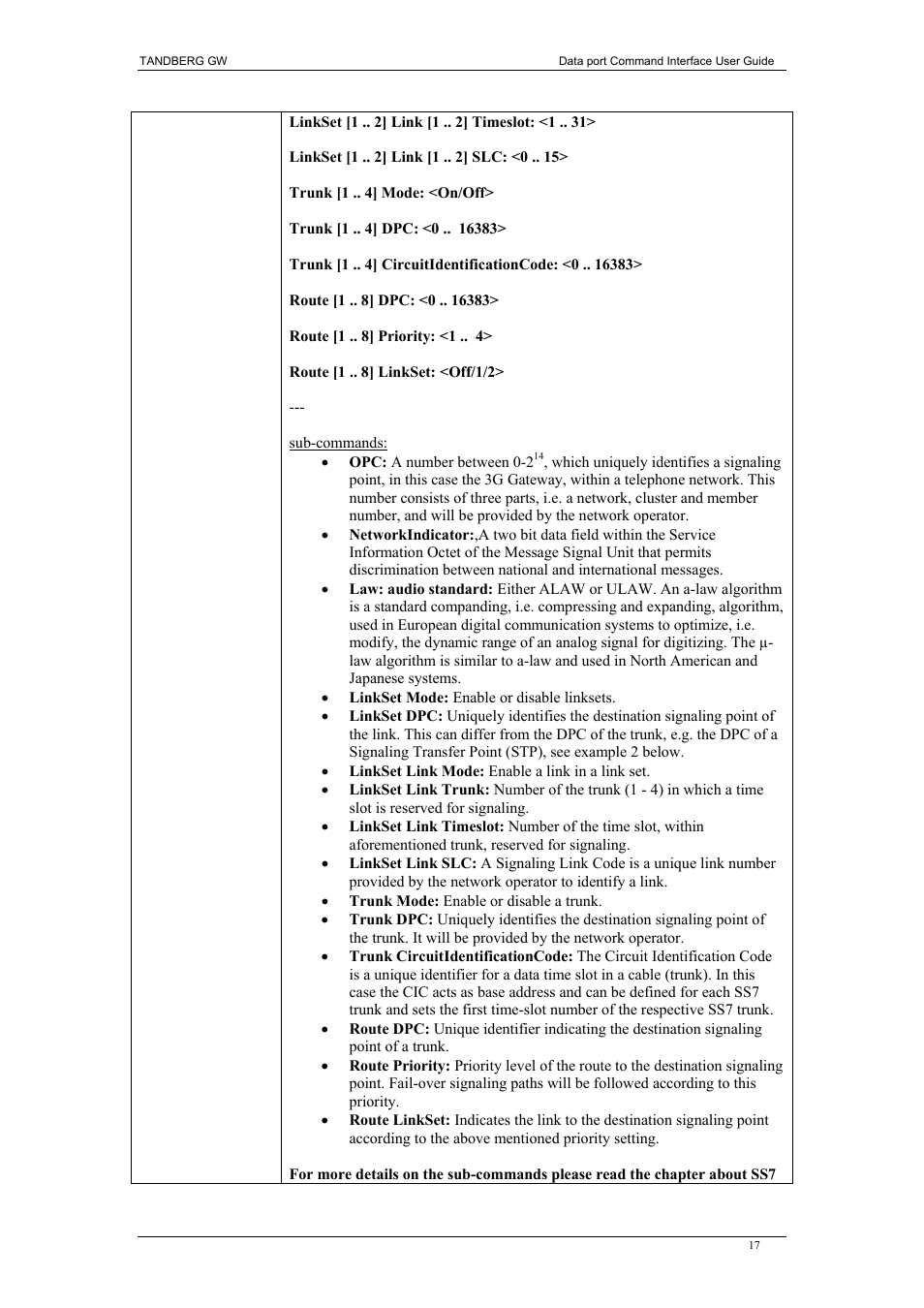 TANDBERG D1320202 User Manual | Page 17 / 32