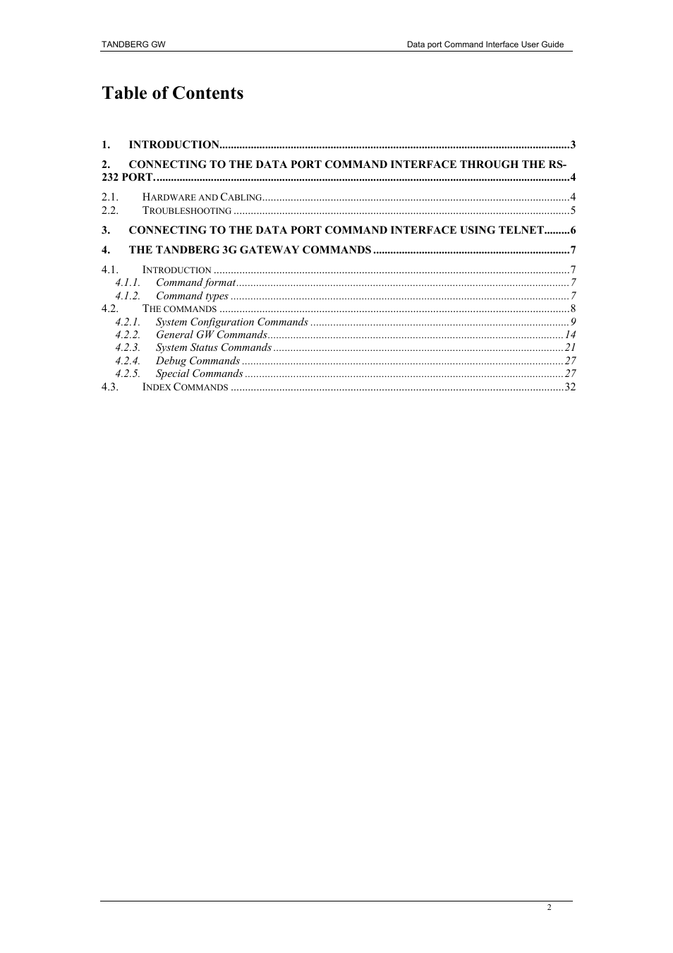 TANDBERG D1320202 User Manual | Page 2 / 32