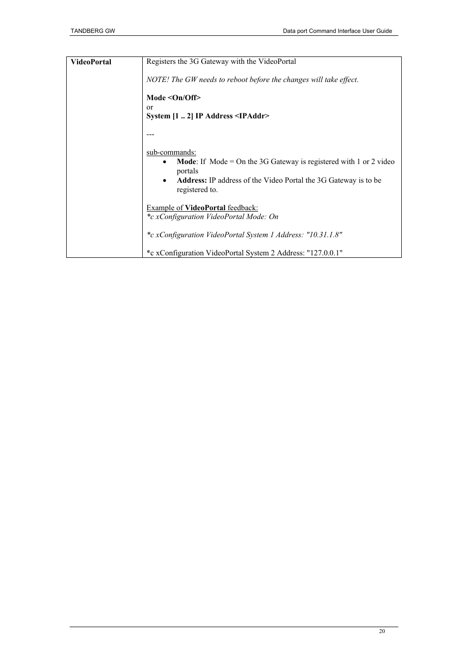 TANDBERG D1320202 User Manual | Page 20 / 32