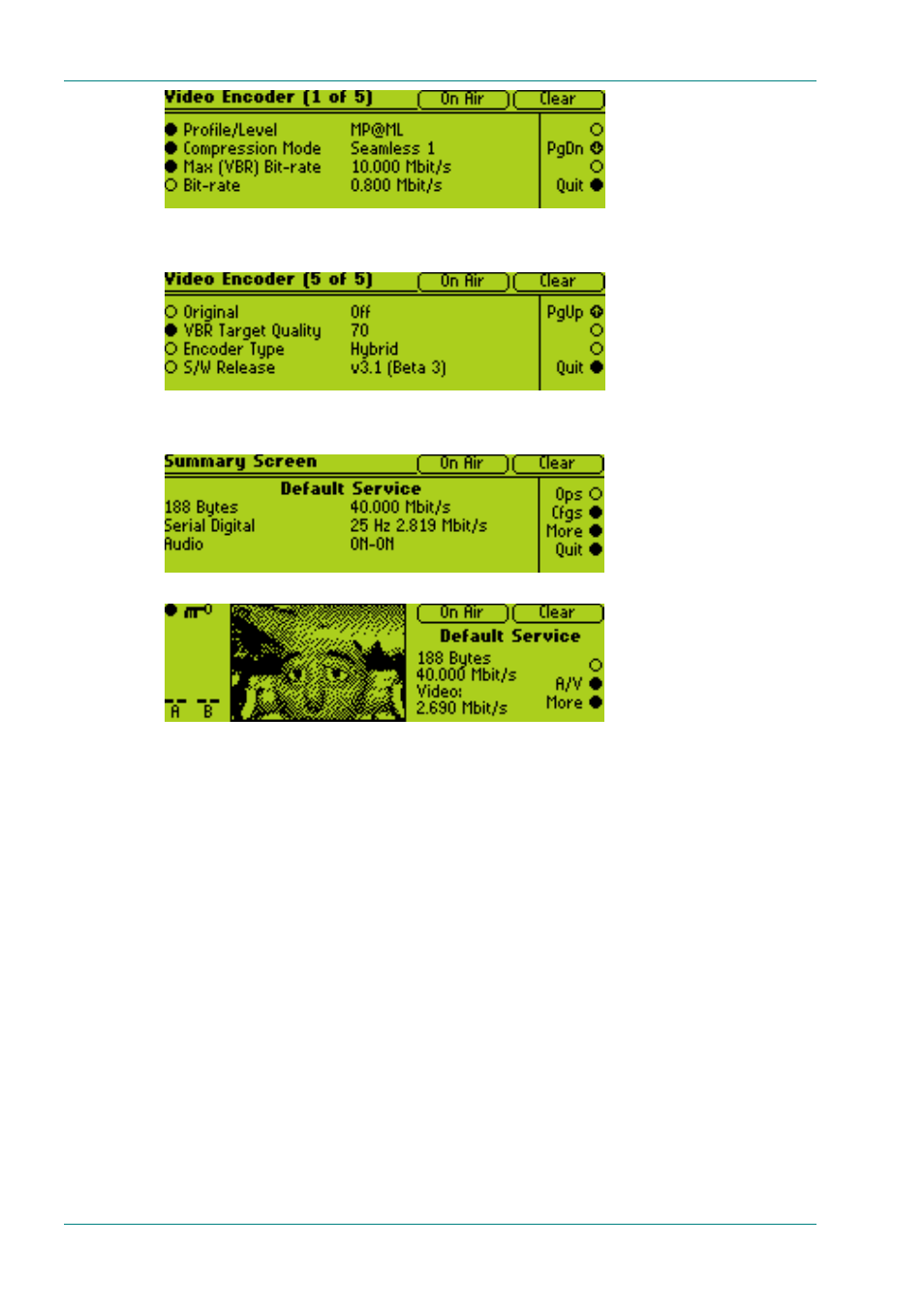 Delay option, Resolution option | TANDBERG E5714 User Manual | Page 118 / 332