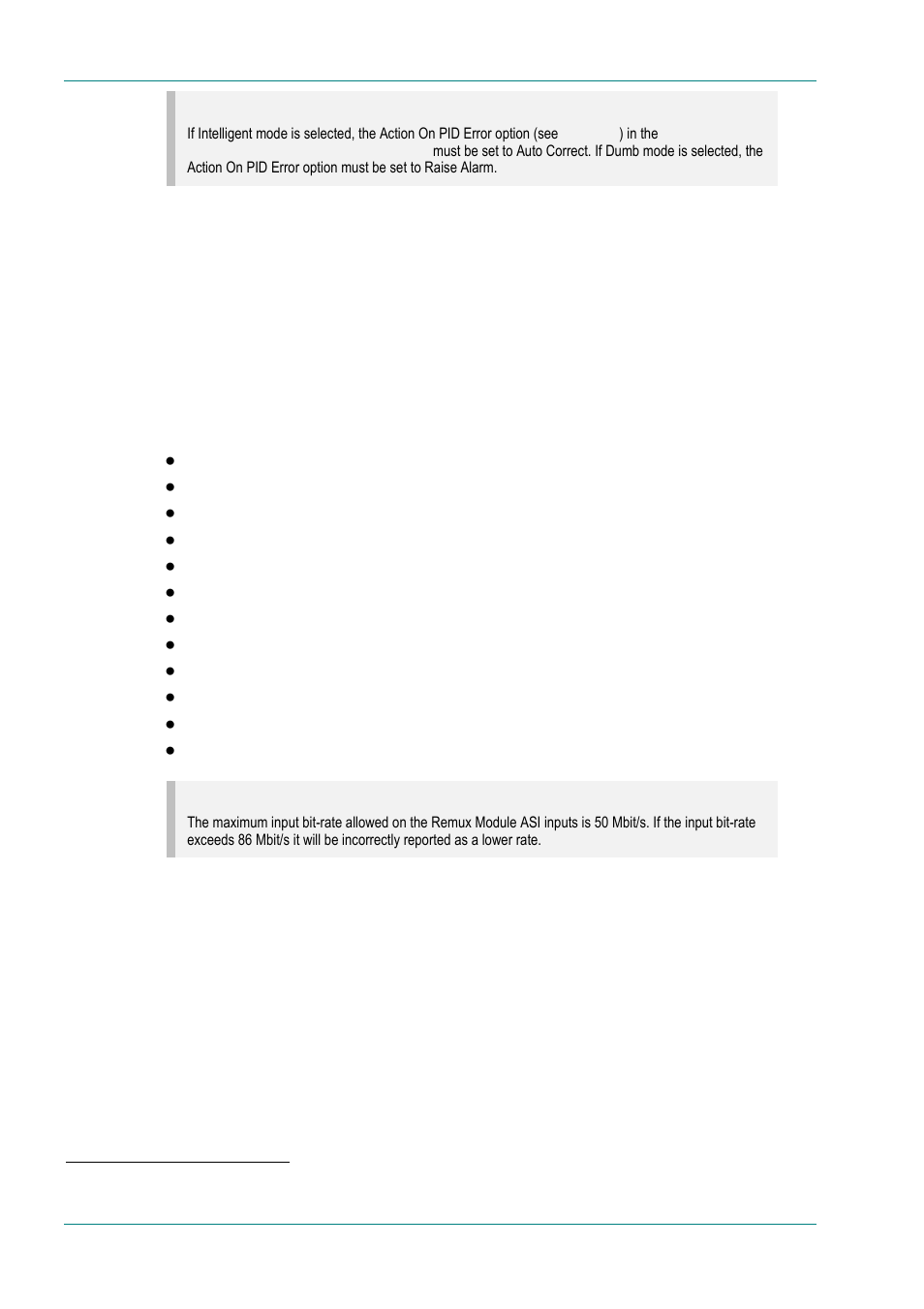 Packet length option, Bit-rate option, Status only options for the remux module menu | Service/2.service menu, Output option, 4 1.service/2.service menu | TANDBERG E5714 User Manual | Page 176 / 332