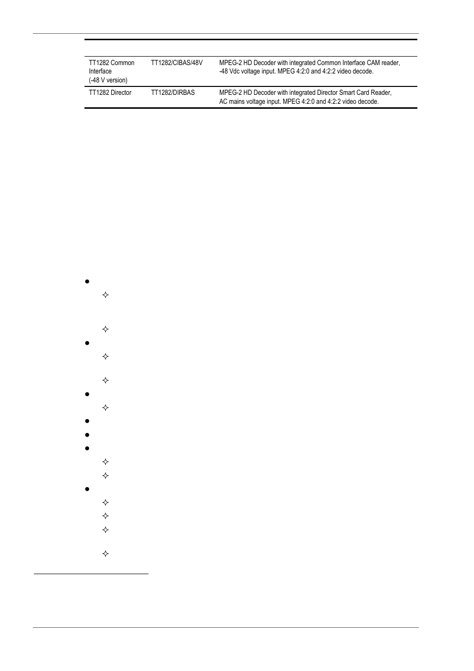 Software version, Summary of features, Main features | Software version -4, Summary of features -4, Main features -4, 2 summary of features, 1 main features | TANDBERG High Definition Professional Recevier/Decoder TT1280 User Manual | Page 12 / 140