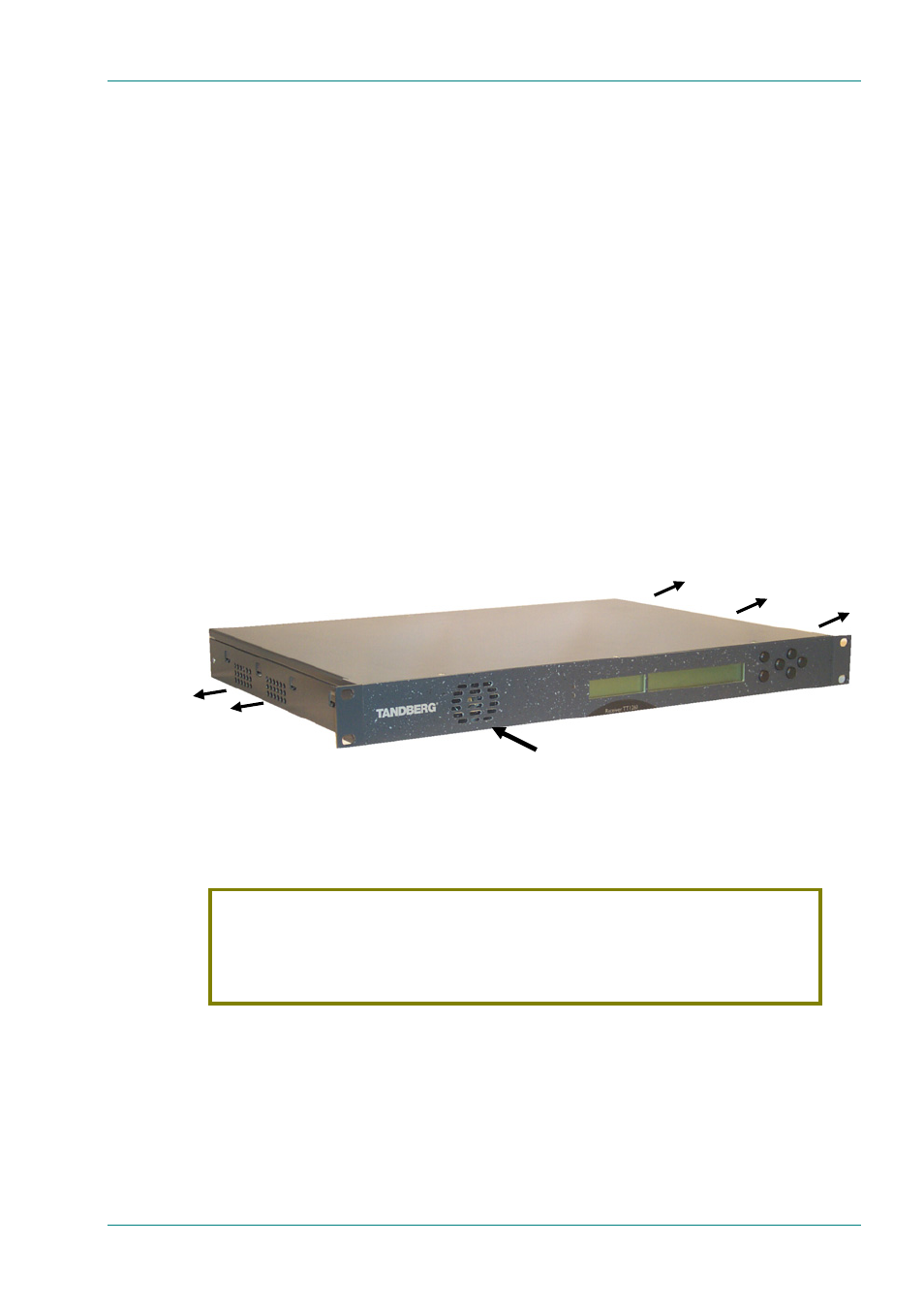 Installing the equipment, Fixing, Ventilation | Openings in the covers, Care in positioning, Installing the equipment -5, Fixing -5, Ventilation -5, Openings in the covers -5, Care in positioning -5 | TANDBERG High Definition Professional Recevier/Decoder TT1280 User Manual | Page 25 / 140