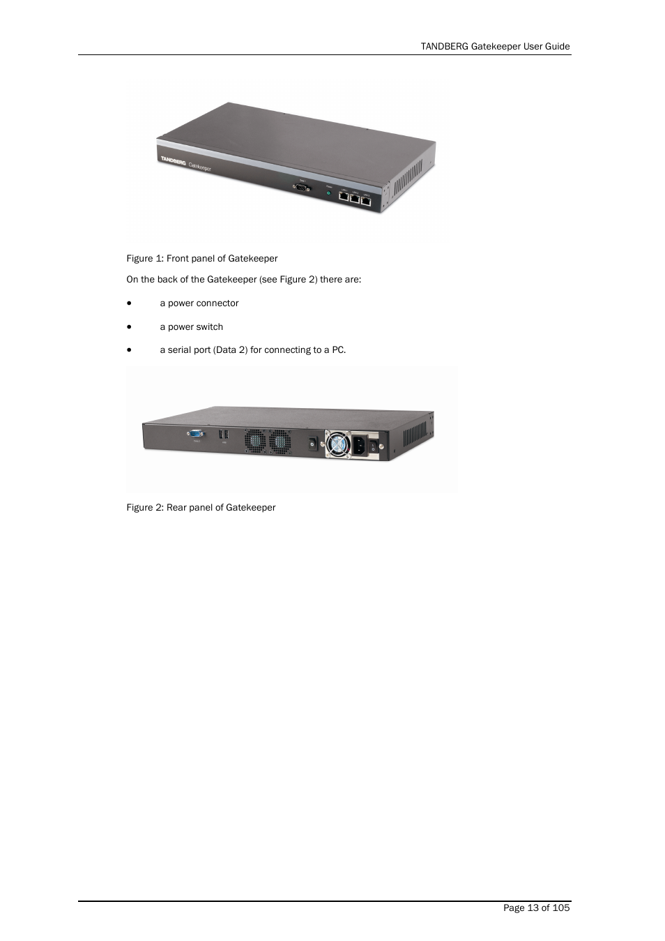 TANDBERG Gatekeeper User Manual | Page 13 / 105