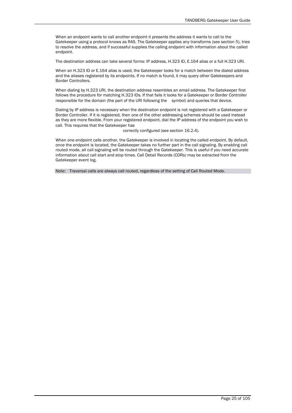 TANDBERG Gatekeeper User Manual | Page 25 / 105